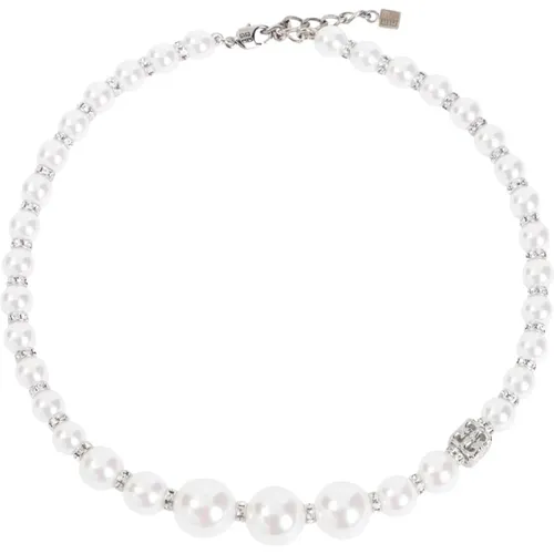 Pearl Crystal Necklace Metallic Ss24 , female, Sizes: ONE SIZE - Givenchy - Modalova