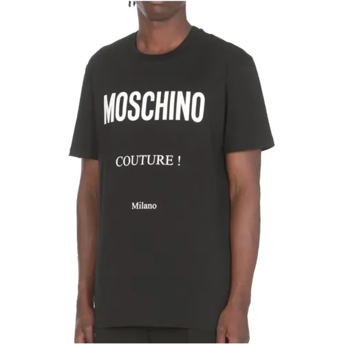 Logo-Print Baumwoll-T-Shirt - Moschino - Modalova