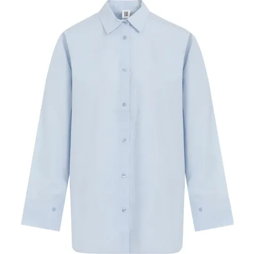 Periwinkle Cotton Derris Shirt , Damen, Größe: XS - By Malene Birger - Modalova