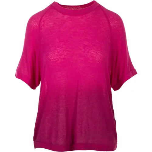 Ombre T-Shirt Top , Damen, Größe: XS - Daniele Fiesoli - Modalova
