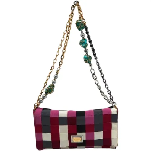 Pre-owned Canvas shoulder-bags , female, Sizes: ONE SIZE - Dolce & Gabbana Pre-owned - Modalova