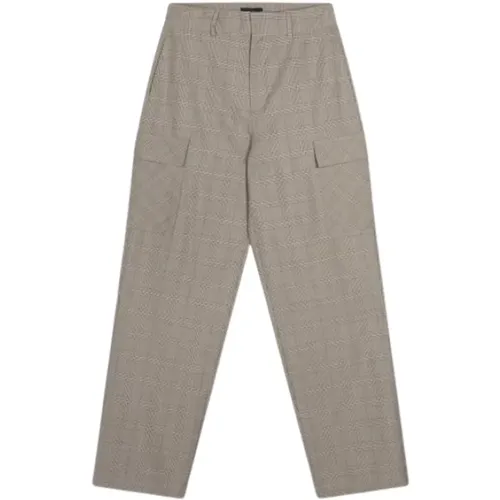 Karierte Cargo Hose mit Trendigem Design , Damen, Größe: M - ALIX The Label - Modalova