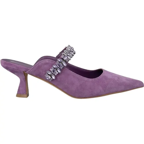 Pointed Toe Heel Shoe Buckle Closure , female, Sizes: 5 UK, 7 UK, 4 UK, 6 UK - Alma en Pena - Modalova