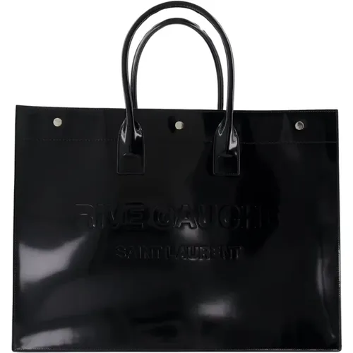 Rive Gauche Leder Tote Tasche - Saint Laurent - Modalova