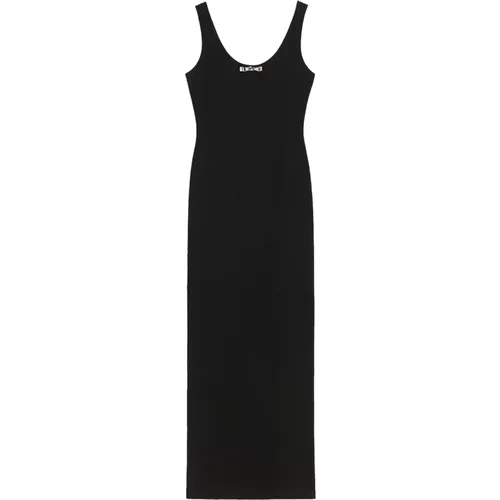 Schwarzes Rippkleid , Damen, Größe: S - Blumarine - Modalova