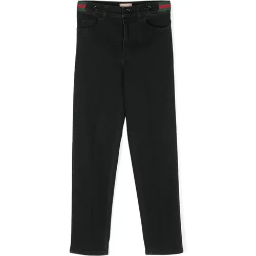 Kinder Schwarze Denim Jeans Klassisches Design - Gucci - Modalova