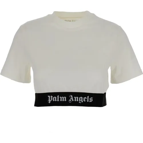 T-Shirts , Damen, Größe: S - Palm Angels - Modalova