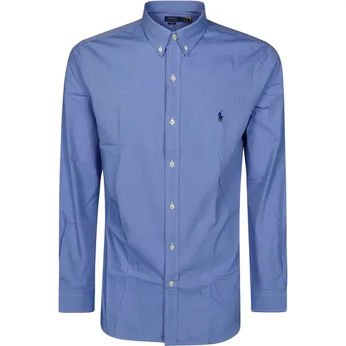 Stretch Poplin Hemd , Herren, Größe: M - Ralph Lauren - Modalova