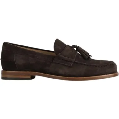 Suede Tassel Loafers , male, Sizes: 10 1/2 UK, 7 1/2 UK, 8 1/2 UK, 5 1/2 UK, 8 UK, 9 UK, 9 1/2 UK - TOD'S - Modalova