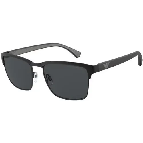 Matte Sunglasses Ea2087 , unisex, Sizes: 56 MM - Emporio Armani - Modalova