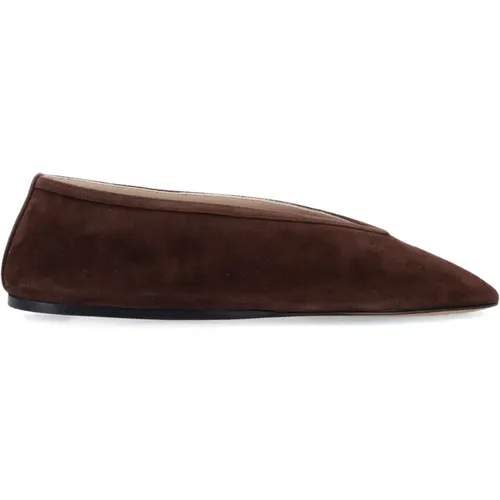 Chocolate Closed Luna Slipper Shoes , female, Sizes: 3 UK, 6 UK, 5 UK, 4 UK - Le Monde Beryl - Modalova