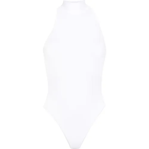 Sleeveless Turtleneck Bodysuit , female, Sizes: S, M - Alaïa - Modalova