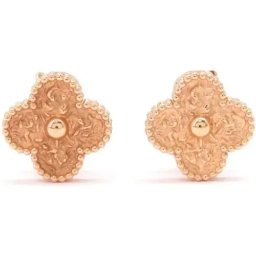 Pre-owned Rose Gold earrings , female, Sizes: ONE SIZE - Van Cleef & Arpels Pre-owned - Modalova