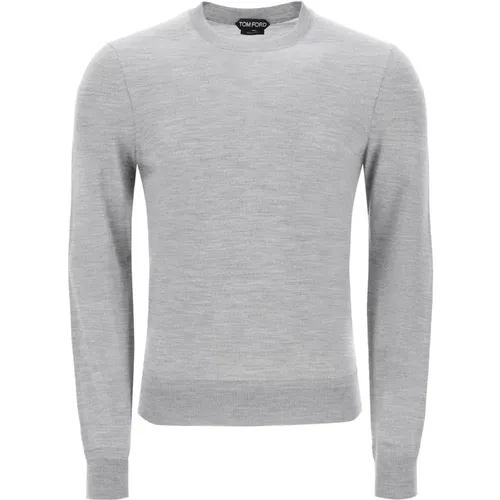 Leichter Wollpullover mit schickem Design , Herren, Größe: M - Tom Ford - Modalova