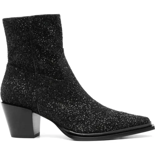 Glitter Western Style Boots , female, Sizes: 5 UK, 3 UK, 7 UK, 8 UK, 4 UK - Jimmy Choo - Modalova