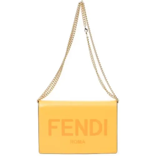 Pre-owned Leder schultertasche - Fendi Vintage - Modalova