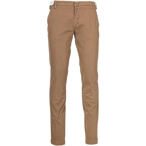 Stretch-Gabardine-Hose mit amerikanischer Tasche , Herren, Größe: W38 - Entre amis - Modalova