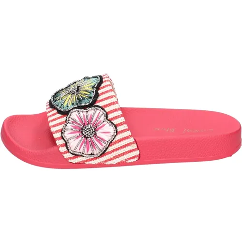 Textile Women's Sandals Stylish Comfort , female, Sizes: 5 UK, 7 UK, 4 UK - Coral Blue - Modalova