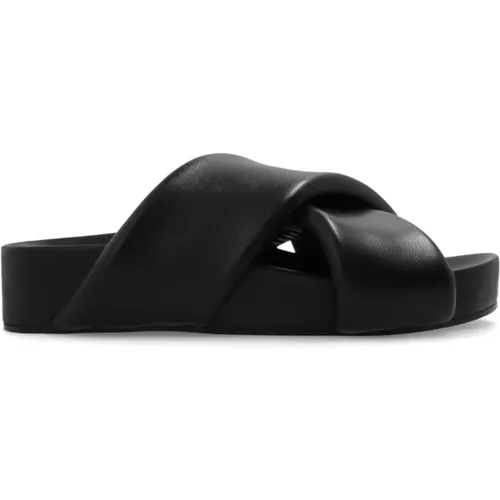 Leather slides , female, Sizes: 3 UK, 4 UK - Jil Sander - Modalova