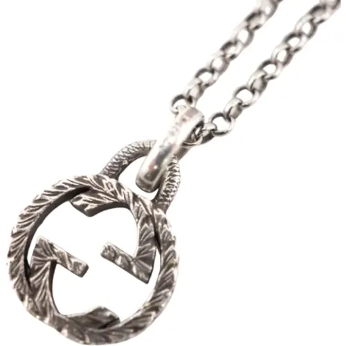 Pre-owned Metal necklaces , female, Sizes: ONE SIZE - Gucci Vintage - Modalova