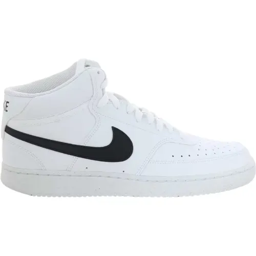 Schwarze Court Vision Mid Sneakers , Herren, Größe: 44 EU - Nike - Modalova