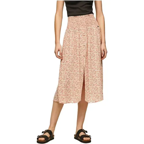 Midi Skirts , female, Sizes: L - Pepe Jeans - Modalova