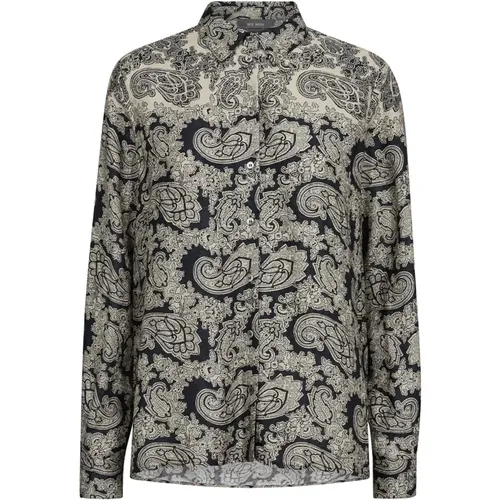 Vintage Paisley Print Shirt Bluse , Damen, Größe: S - MOS MOSH - Modalova