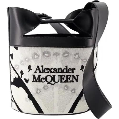 The Bucket Bow Crossbody , female, Sizes: ONE SIZE - alexander mcqueen - Modalova