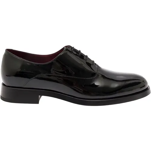 Patent Leather Oxford Lace Ups , male, Sizes: 8 1/2 UK, 11 UK, 6 UK - Valentino Garavani - Modalova