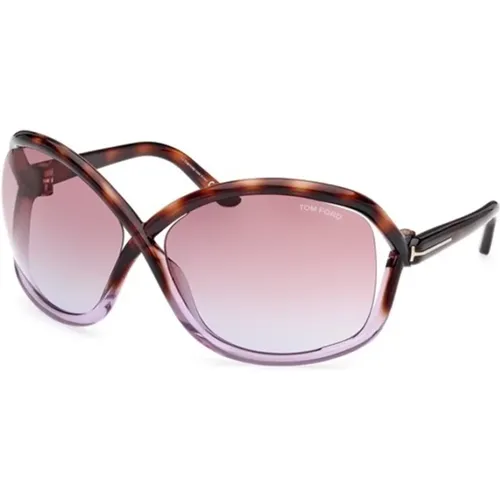 Sonnenbrille mit Gradient oder Spiegelviolet - Tom Ford - Modalova