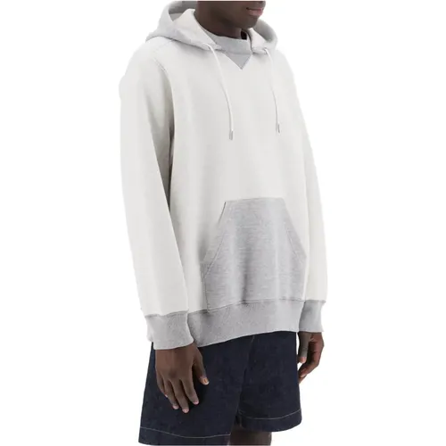 Hooded sweatshirt with reverse , male, Sizes: S - Sacai - Modalova