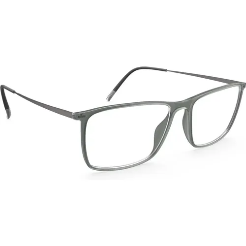 Illusion Lite Fullrim Sonnenbrille Cool Grey,Lite Fullrim Brillengestelle in Matt Schwarz - Silhouette - Modalova