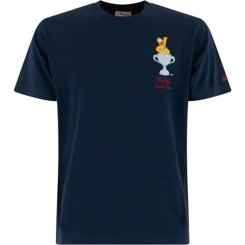 Homer T-Shirt , male, Sizes: M, XL, 2XL, L - Saint Barth - Modalova