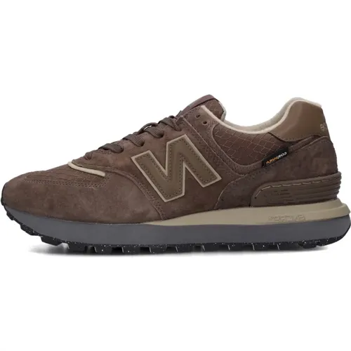 Braune Low Top Sneakers , Herren, Größe: 40 EU - New Balance - Modalova