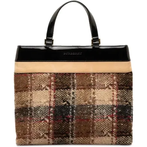 Pre-owned Wool handbags , female, Sizes: ONE SIZE - Burberry Vintage - Modalova