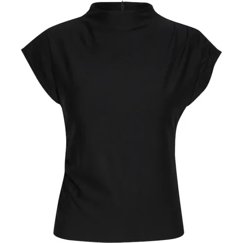 Schwarzes T-Shirt Rifa GZ , Damen, Größe: L - Gestuz - Modalova