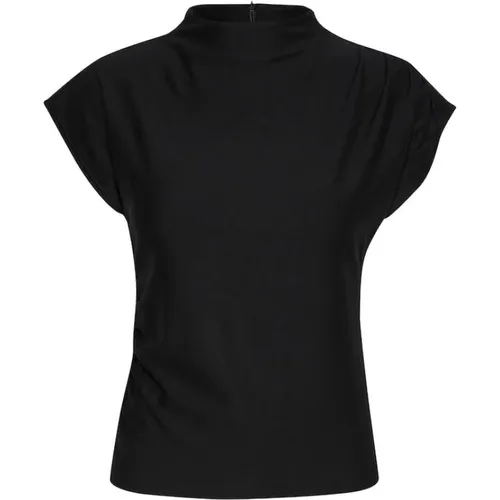 Schwarzes T-Shirt Rifa GZ , Damen, Größe: S - Gestuz - Modalova