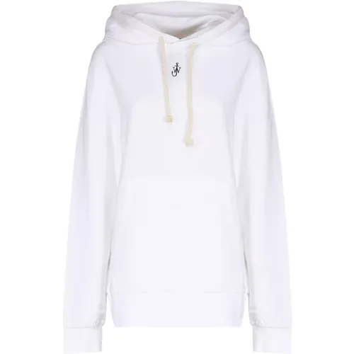 Cotton-Silk Blend Sweatshirt , female, Sizes: XS - JW Anderson - Modalova