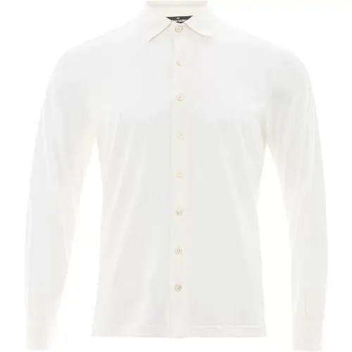 Silk Blend Shirt , male, Sizes: L - Gran Sasso - Modalova