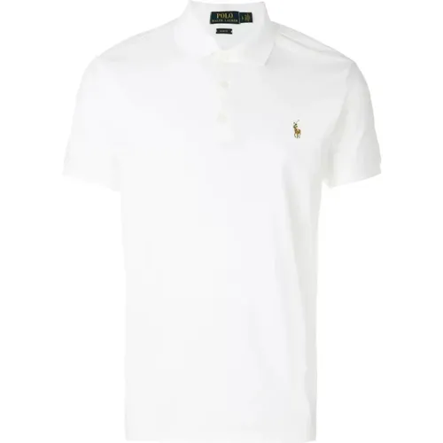Weißes Gestricktes Poloshirt , Herren, Größe: S - Polo Ralph Lauren - Modalova