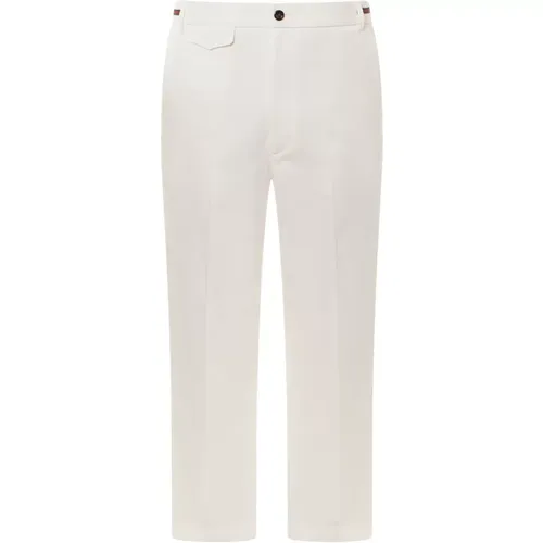 Cotton Web Detail Trouser , male, Sizes: L - Gucci - Modalova