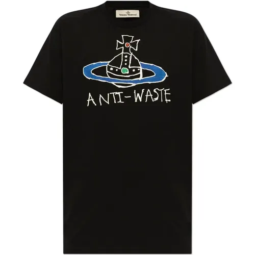 T-Shirt mit Logo , Damen, Größe: S - Vivienne Westwood - Modalova