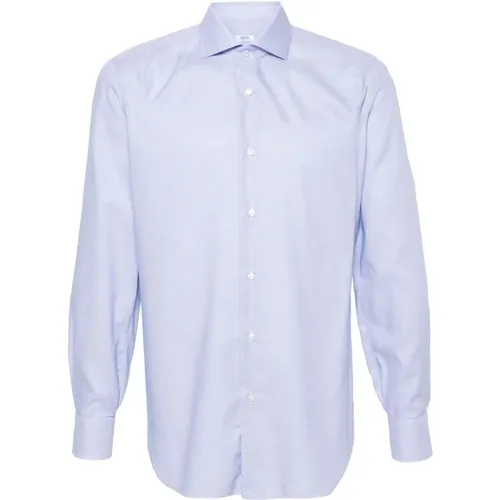 Italian Cotton Shirt, 100% Cotton , male, Sizes: 3XL, 4XL, L, M - Barba - Modalova