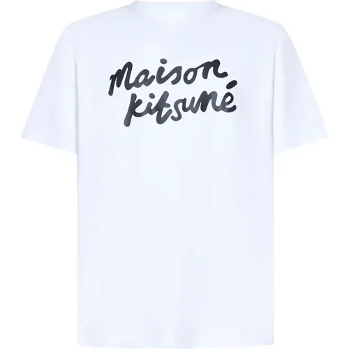 T-shirts and Polos , male, Sizes: XL, 2XL, M - Maison Kitsuné - Modalova