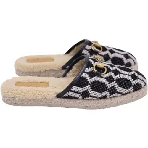 Pre-owned Cotton mules , female, Sizes: 4 1/2 UK - Gucci Vintage - Modalova