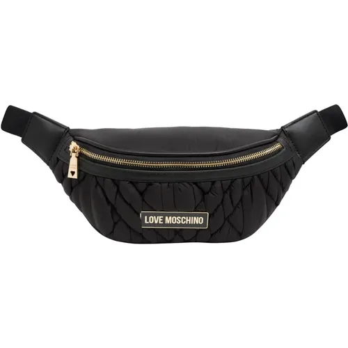 Stylish Belt Bag with Logo Detail , female, Sizes: ONE SIZE - Love Moschino - Modalova