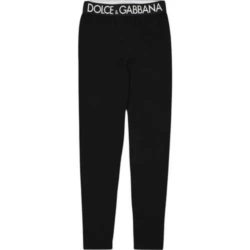 Slim Fit Logo Legging - Dolce & Gabbana - Modalova