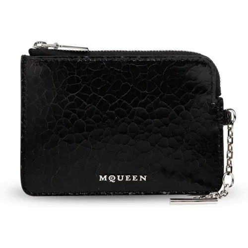 Leather pouch , male, Sizes: ONE SIZE - alexander mcqueen - Modalova