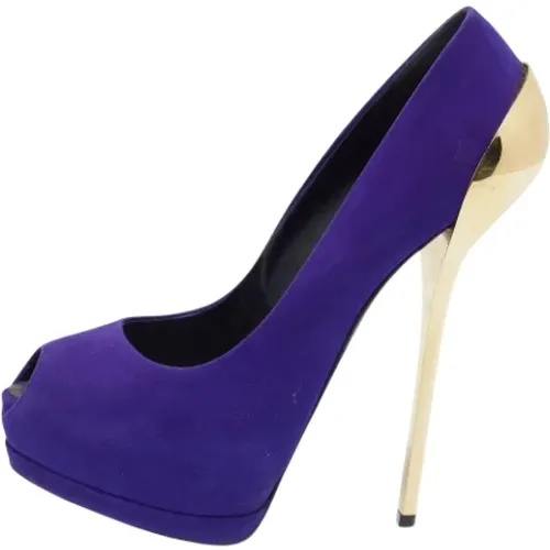 Pre-owned Suede heels , female, Sizes: 7 UK - Giuseppe Zanotti Pre-owned - Modalova