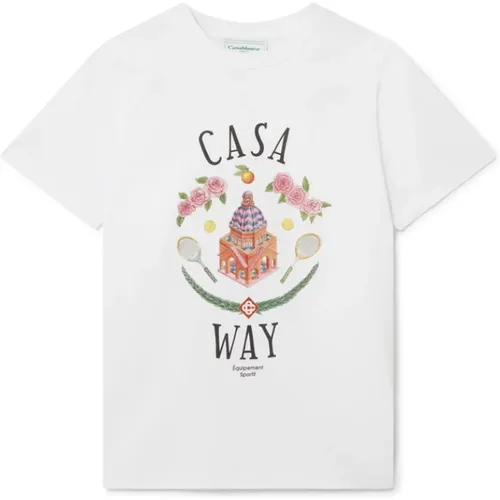 Casa Way T-Shirt , Herren, Größe: M - Casablanca - Modalova